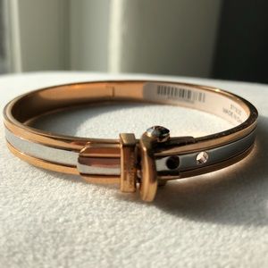 Henri Bendel rose gold and silver bracelet